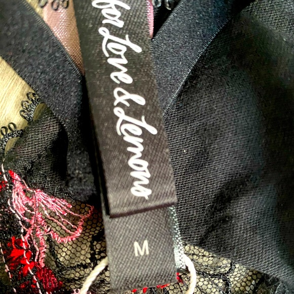 NWT Love and Lemons High Neck Bra and matching thong lingerie set 34C / MEDIUM - Picture 8 of 13